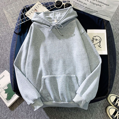 Ανοιξιάτικη μόδα Streetwear Hoodie μονόχρωμη μακρυμάνικη αθλητική φόρμα Φούτερ με κουκούλα Γυναικεία πουλόβερ Ζεστά μπλουζάκια