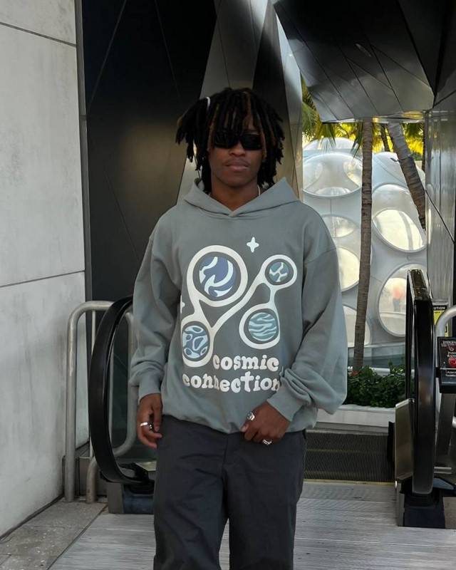 Planet printing μεγάλου μεγέθους γυναικεία φούτερ με κουκούλα high street trend τάση ρετρό ενδυμάτων casual σακάκι φαρδύ πουλόβερ γυναικεία φούτερ