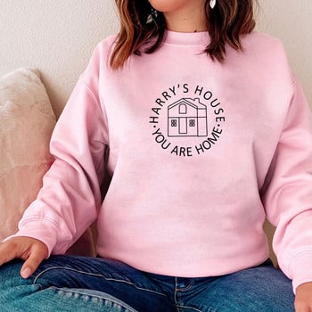 Harry\'s House Crewneck Sweatshirt Harry\'s New Album 2022 Суичъри с качулка Дамски суичъри с дълъг ръкав HS Fans Merch Streetwear Пуловер