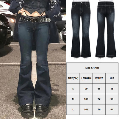 Sifreyr Butterfly Print Φαρδύ τζιν Γυναικεία Φθινοπωρινά τζιν με χαμηλά τζιν παντελόνια Harajuku Streetwear Vintage Y2k Fairy Grunge Jeans