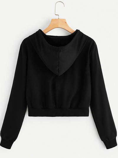 Fitshinling με φερμουάρ, καλοκαιρινές γυναικείες κουκούλες Τσέπες Λεπτό Crop μπουφάν Γυναικεία ρούχα Casual κορδόνια Λευκά σέξι βαμβακερά παλτό με κουκούλα