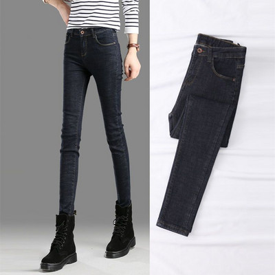 Νέο τζιν για γυναίκες Jeans Tide Stylish Woman Υψηλή ελαστική μέση Stretch τζιν Γυναικείο πλυμένο τζιν Skinny Pencil Παντελόνι T19