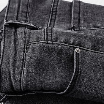 Skinny Jeans Μαύρο Stretch Γκρι Γυναικείο Τζιν Παντελόνι Γυναικείο Τζιν Γυναικείο Donna Stretch Bottoms Feminino Skinny Pants Παντελόνι XXL