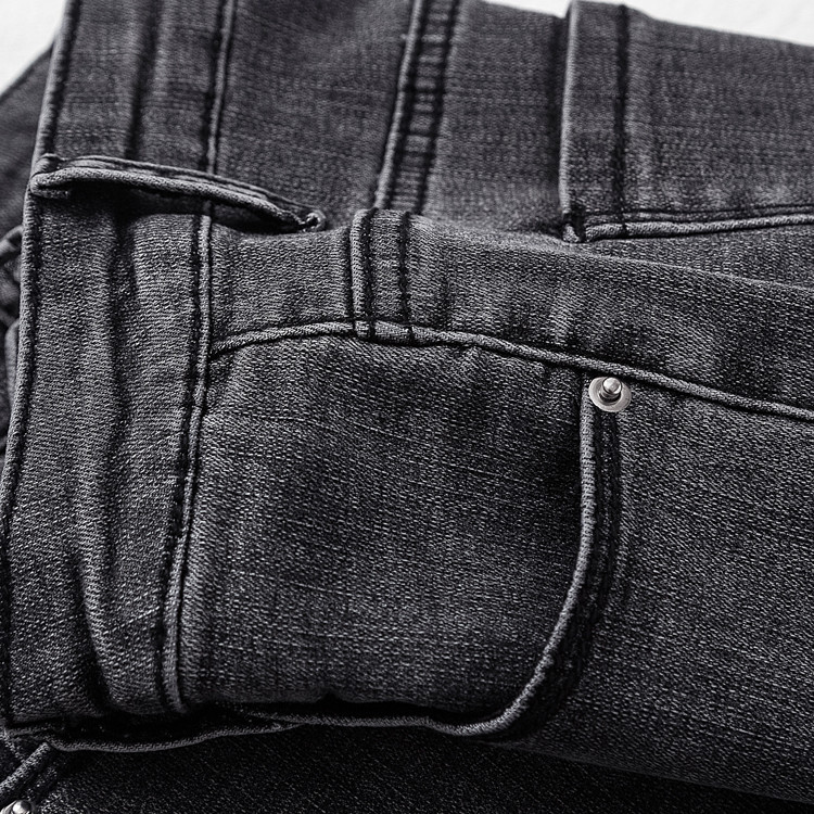 Kitsad teksad, mustad venivad hallid naiste teksapüksid, naiste teksad, naisterahvad Donna, veniv alaosa naiselik, kitsad püksid, püksid XXL