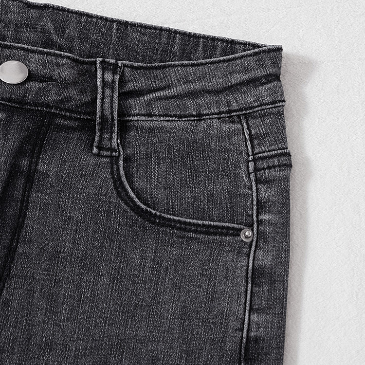 Kitsad teksad, mustad venivad hallid naiste teksapüksid, naiste teksad, naisterahvad Donna, veniv alaosa naiselik, kitsad püksid, püksid XXL