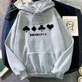 Anime Alice In Borderland Usagi Arisu Kuina Hoodie Ανδρικά κινούμενα σχέδια γραφικά Harajuku Ρούχα Streetwear Unisex Φούτερ Ανδρικά