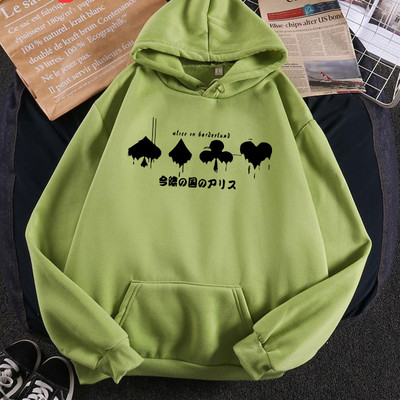 Anime Alice In Borderland Usagi Arisu Kuina Hoodie Ανδρικά κινούμενα σχέδια γραφικά Harajuku Ρούχα Streetwear Unisex Φούτερ Ανδρικά