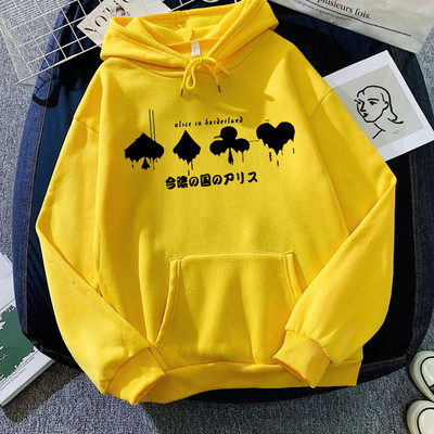 Anime Alice In Borderland Usagi Arisu Kuina Hoodie Ανδρικά κινούμενα σχέδια γραφικά Harajuku Ρούχα Streetwear Unisex Φούτερ Ανδρικά