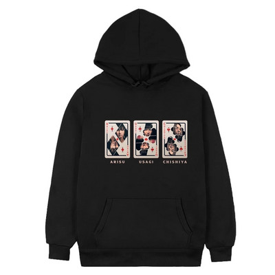 Anime Alice In Borderland Usagi Arisu Kuina Hoodie Ανδρικά κινούμενα σχέδια γραφικά Harajuku Ρούχα Streetwear Unisex Φούτερ Ανδρικά