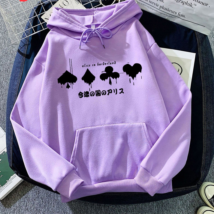 Anime Alice In Borderland Usagi Arisu Kuina Hoodie Ανδρικά κινούμενα σχέδια γραφικά Harajuku Ρούχα Streetwear Unisex Φούτερ Ανδρικά