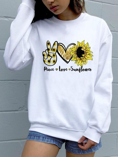 Trend Feather 90s Lovely Style O-neck πουλόβερ Φθινόπωρο Φθινόπωρο Γυναικεία μόδα Ανοιξιάτικη μόδα Γυναικεία γραφικά φούτερ