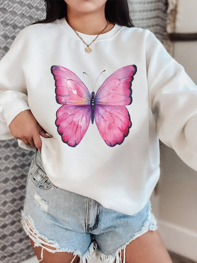 Letter Sweet Trend Χαριτωμένα πουλόβερ της δεκαετίας του '90 Φθινοπωρινή μόδα Γυναικεία ρούχα Μόδα φθινοπώρου άνοιξη Γυναικεία γραφικά φούτερ