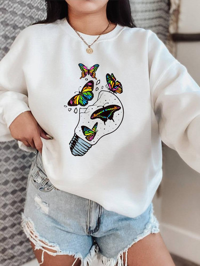 Letter Sweet Trend Χαριτωμένα πουλόβερ της δεκαετίας του '90 Φθινοπωρινή μόδα Γυναικεία ρούχα Μόδα φθινοπώρου άνοιξη Γυναικεία γραφικά φούτερ