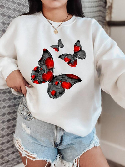 Letter Sweet Trend Χαριτωμένα πουλόβερ της δεκαετίας του '90 Φθινοπωρινή μόδα Γυναικεία ρούχα Μόδα φθινοπώρου άνοιξη Γυναικεία γραφικά φούτερ