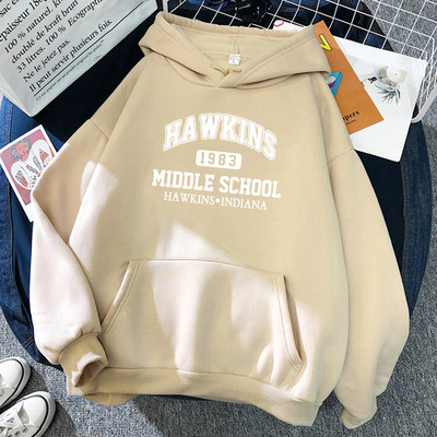 Hot Sale Μάρκα Simple 1983 Γυναικείες κουκούλες Φθινοπωρινές ζεστές φλις κουκούλες Hip Hop Itself Hoody Fashion Oversize Αθλητικά ρούχα