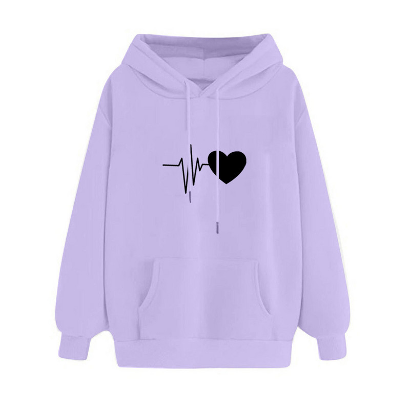 Moteriški megztiniai su palaidine ilgomis rankovėmis sportinė palaidinė 2023 m. pavasario mados linksmybės Spausdinti megztiniai Solidūs laisvalaikio megztiniai su gobtuvu