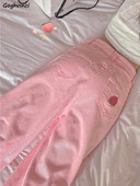 Ροζ τζιν Γυναικεία κέντημα Γλυκιά κυρία Υπέροχη με όλα τα ταιριαστά περιστασιακά μοντέρνα Κορεάτικη μόδα Νέος σχεδιασμός College Young джинсы женские Ins