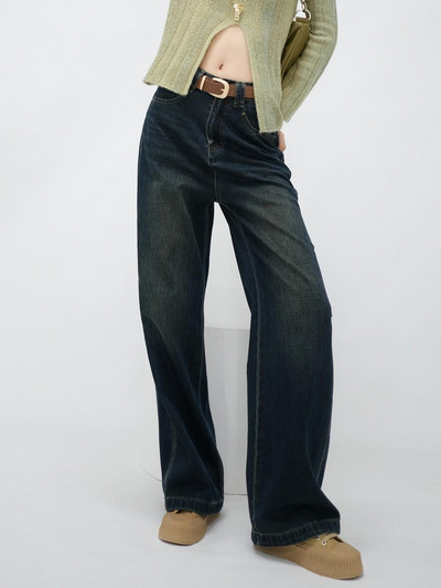 ZHISILAO uued kõrge vöökohaga laia säärega sirged teksad naistele Vintage Classic täispikad teksapüksid tänavarõivad 2023. aasta sügis