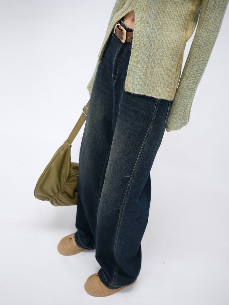 ZHISILAO uued kõrge vöökohaga laia säärega sirged teksad naistele Vintage Classic täispikad teksapüksid tänavarõivad 2023. aasta sügis