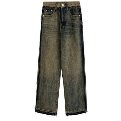 REDDACHiC Vintage Y2k γυναικείο φαρδύ τζιν Ψηλόροφο καθημερινό φαρδύ παντελόνι Raw Edge Oversized φαρδύ γυναικείο παντελόνι Γυναικείο streetwear