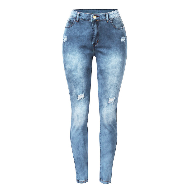 Ženske skinny traper traperice Vintage High Street pencil hlače American Street Make Old Fashion Ravne tube hlače pune dužine