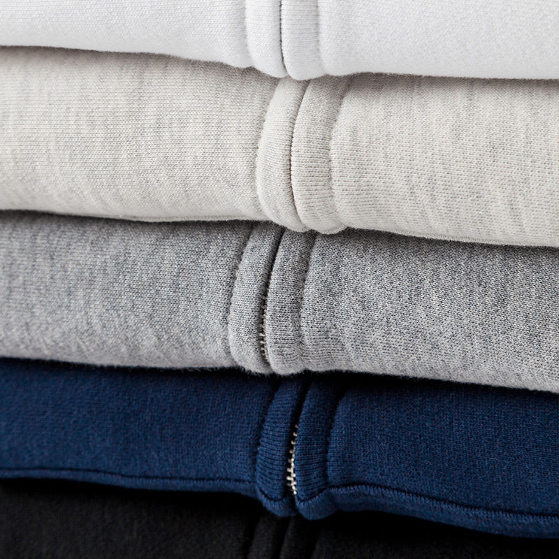 Kvalitetna ženska majica s kapuljačom s patentnim zatvaračem Mornarsko plava pamučna ležerna ulična odjeća Opuštena jednobojna jakna s kapuljačom za proljeće i jesen