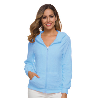 Φθινοπωρινό χειμωνιάτικο ζεστό μπουφάν Γυναικεία κουκούλα με κουκούλα 2022 Casual γυναικεία φούτερ Πουλόβερ Παλτό με φερμουάρ Μασίφ απαλό φλις γυναικείο παλτό