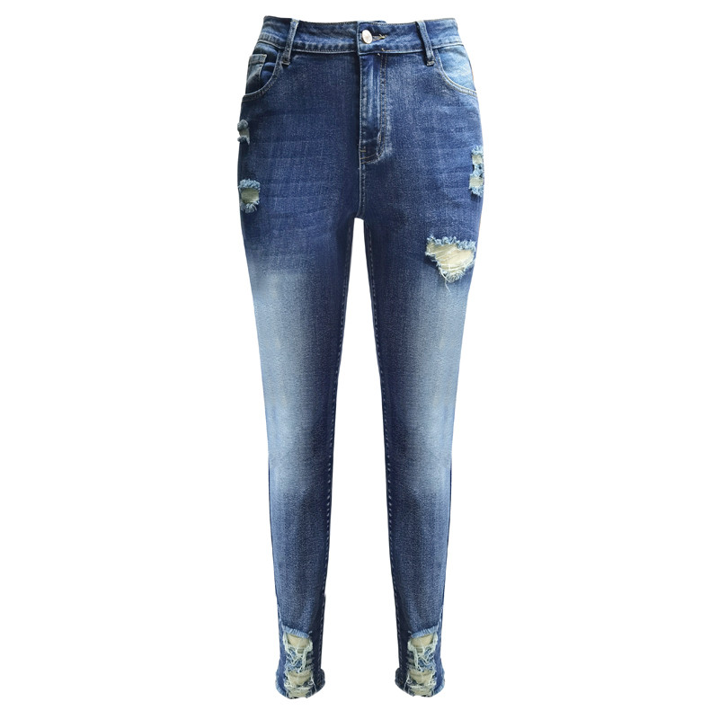 Moodsad naiste teksapüksid 2023, rebenenud augud narmastega retro teksapüksid naiste tänava kitsad teksad pliiatspüksid