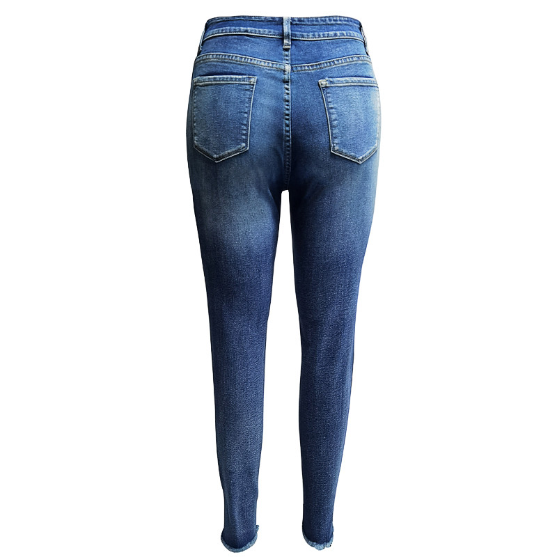 Moodsad naiste teksapüksid 2023, rebenenud augud narmastega retro teksapüksid naiste tänava kitsad teksad pliiatspüksid