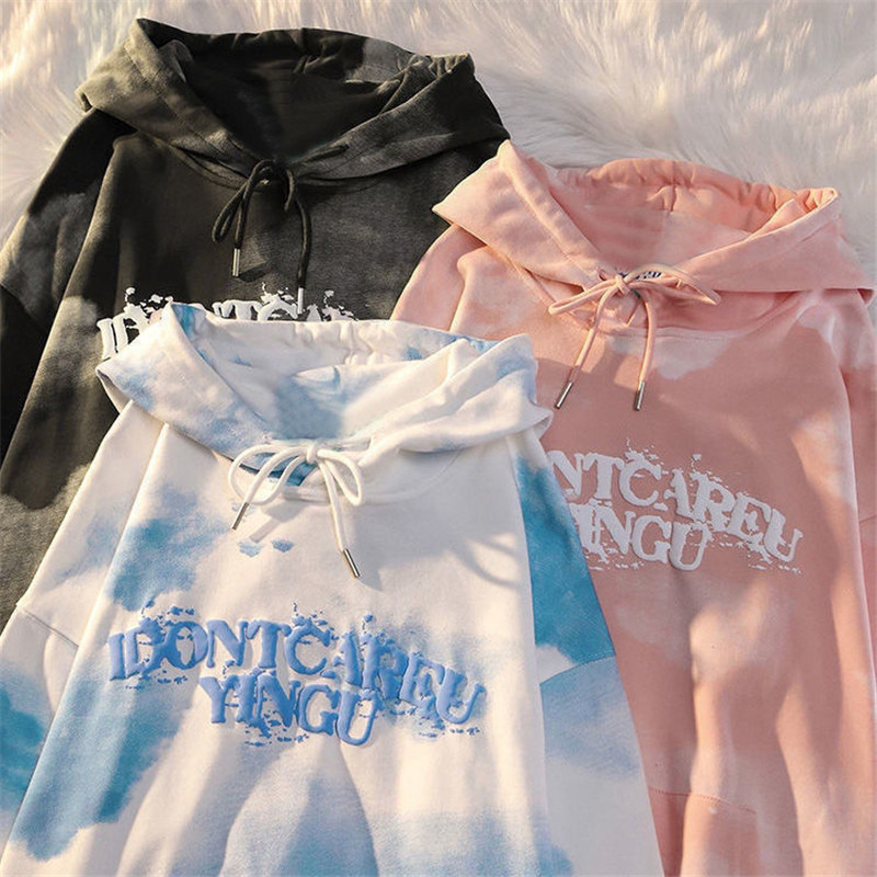 Μόδα άνοιξη φθινοπώρου 2022 Φούτερ πουλόβερ Streetwear Γυναικεία στάμπα με φαρδιά τσέπη Kawaii Harajuku Υπερμεγέθη γυναικεία φούτερ