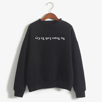 Пуловер Cewneck Warm Tops Sweatshirt No Tears Left To Cry Суичър с качулка Дамски принт Harajuku God Is A Woman Суичъри