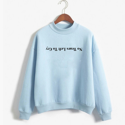 Πουλόβερ Cewneck Ζεστές μπλούζες Φούτερ Δεν υπάρχουν δάκρυα για να κλάψουν με κουκούλα Γυναικεία στάμπα Φούτερ Harajuku God Is A Woman