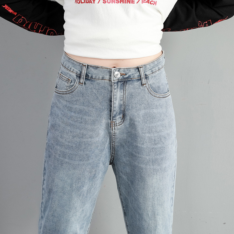 Γυναικεία Τζιν Τζιν Casual Σχέδιο Μακρύ Κλασικό Τέσσερις Εποχής Μικρό Μεγάλο L-4XL 8XL Νέο φαρδύ παντελόνι Άμεσες εκπτώσεις