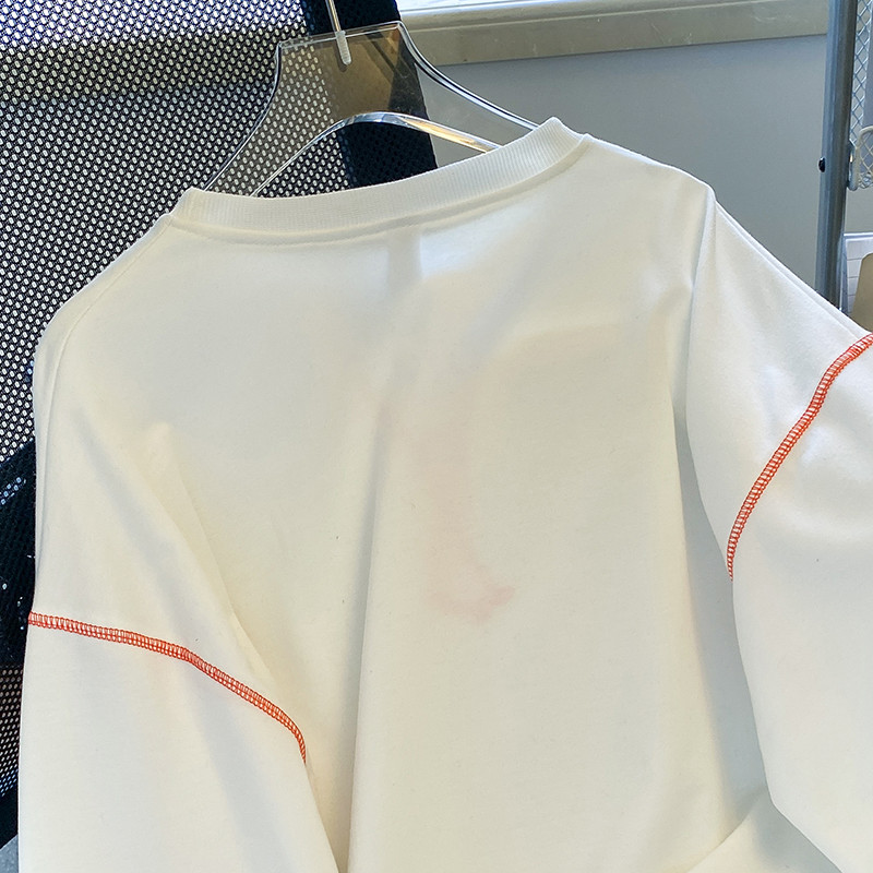 Hanorac noi de toamnă pentru femei Harajuku gotic solid casual oversize hanorac haine cu mânecă lungă hanorac subțire coreean alb y2k