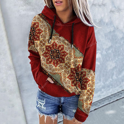 sckarle moteriškas actekų vakarietiškas megztinis ilgomis rankovėmis mielas megztinis lengvas moteriškas megztinis, rudens žiemos megztinis