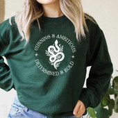 Φούτερ Wizard Snake House Draco Bookish Hoodie Unisex φούτερ με μανίκι μακρυμάνικο casual πουλόβερ Γυναικεία μπλούζα