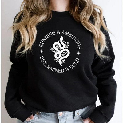 Φούτερ Wizard Snake House Draco Bookish Hoodie Unisex φούτερ με μανίκι μακρυμάνικο casual πουλόβερ Γυναικεία μπλούζα