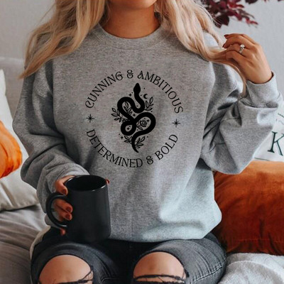 Φούτερ Wizard Snake House Draco Bookish Hoodie Unisex φούτερ με μανίκι μακρυμάνικο casual πουλόβερ Γυναικεία μπλούζα