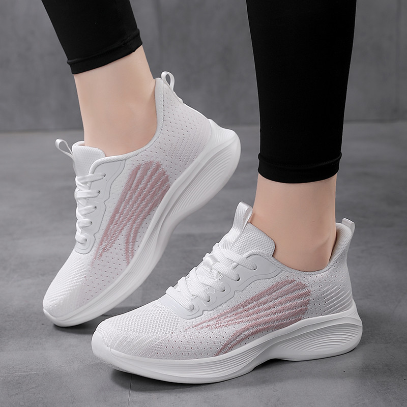 Ανοιξιάτικη και Φθινοπωρινή Μόδα για Γυναικείες Πετώντας Υφαντικές Αθλητικά Παπούτσια Τρεξίματος