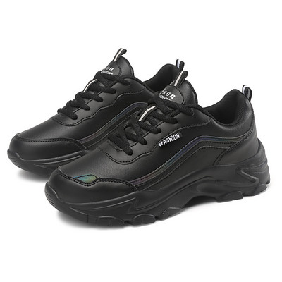 SALUDAS Pantofi de alergare pentru femei din piele pantofi sport casual de lux cu platformă mărită pantofi de mers pantofi pentru femei la modă