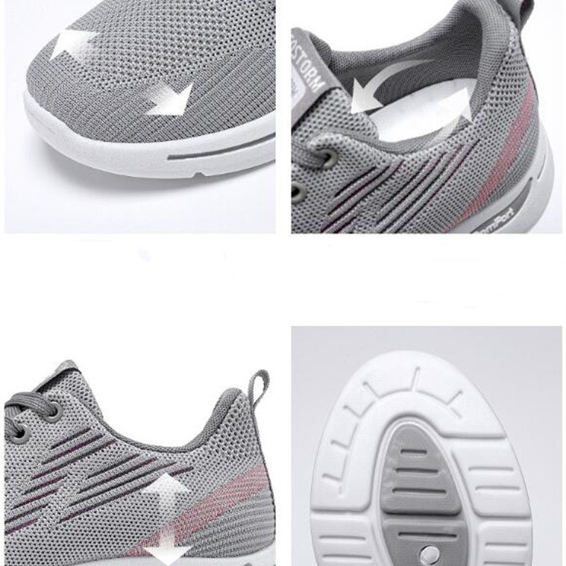 SALUDAS Γυναικεία Casual Παπούτσια Διχτυωτό Άνετη Μαλακή Σόλα Παπούτσια για τρέξιμο Νέα Μόδα Επίπεδα Αθλητικά Παπούτσια για Γυναικεία