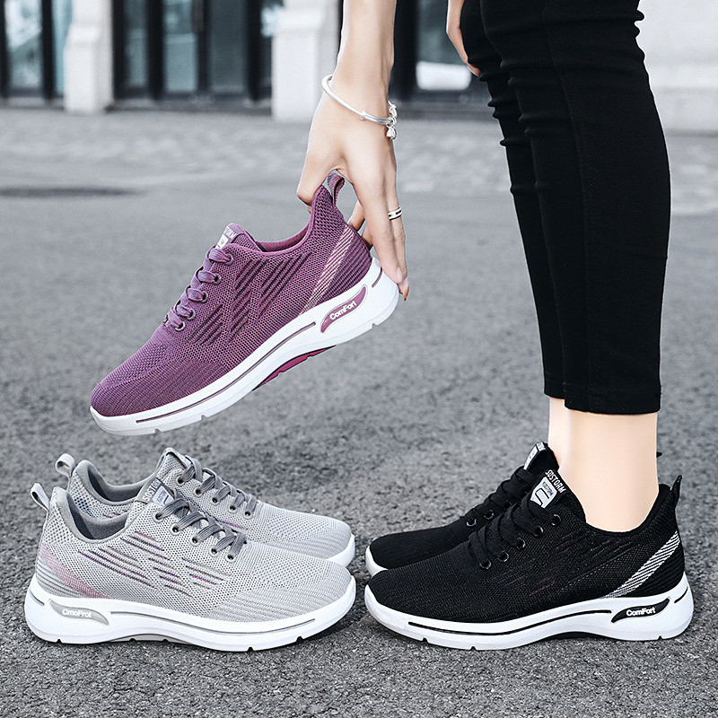 SALUDAS Γυναικεία Casual Παπούτσια Διχτυωτό Άνετη Μαλακή Σόλα Παπούτσια για τρέξιμο Νέα Μόδα Επίπεδα Αθλητικά Παπούτσια για Γυναικεία