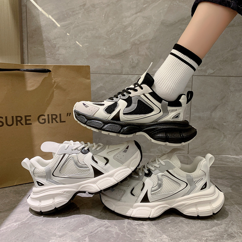 Retro jooksujalatsid Naiste spordijalatsid naistele 2023 Uued luksuslikud jalatsid Naiste disain, paksud naiste tossud