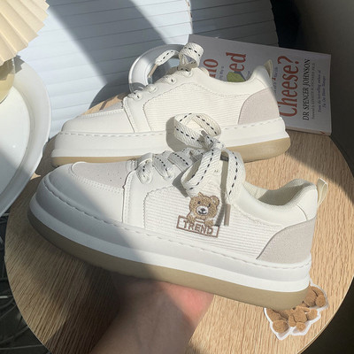 Γυναικεία παπούτσια πλατφόρμας με μαλακό κάτω μέρος Γυναικεία παπούτσια τένις με αυξημένο ύψος με χοντρή σόλα με μέσα πάνινα παπούτσια Νεανικά κορίτσια Μόδα για τρέξιμο