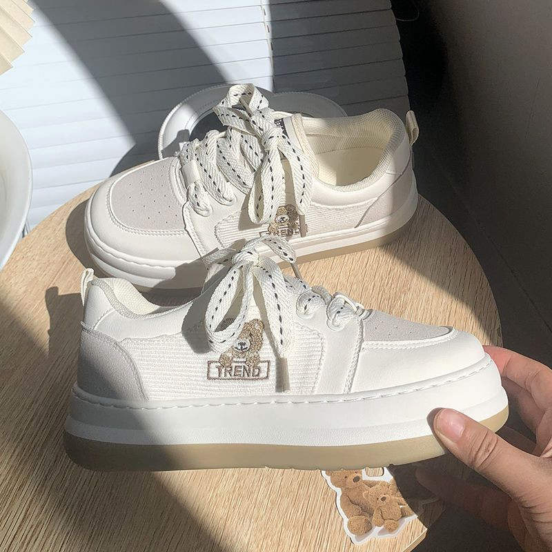 Γυναικεία παπούτσια πλατφόρμας με μαλακό κάτω μέρος Γυναικεία παπούτσια τένις με αυξημένο ύψος με χοντρή σόλα με μέσα πάνινα παπούτσια Νεανικά κορίτσια Μόδα για τρέξιμο