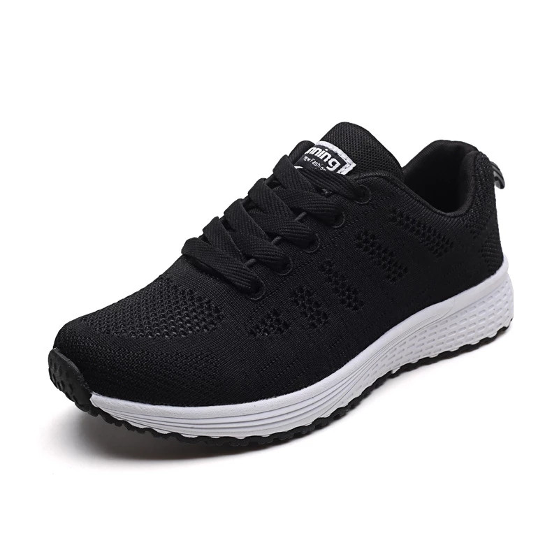 Γυναικεία Casual παπούτσια Μόδα Breathable walking mesh Flat παπούτσια Γυναικεία 2021 Gym Βουλκανιζέ παπούτσια Λευκά γυναικεία υποδήματα