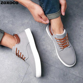Fashion Canvas Ανδρικά αθλητικά παπούτσια Black Lace Up Sping Shoes 2023 Classic Casual Vulcanized Παπούτσια Μέγεθος 46 47 Ανδρικά Ανοιξιάτικα αθλητικά παπούτσια