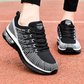 Crne ženske tenisice za trčanje Sportske cipele Ženske luksuzne marke Prozračne tenisice Air Light Mesh Chaussure Fashion Sneaker na vezanje