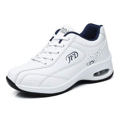 Ροζ αθλητικά παπούτσια για τρέξιμο Γυναικεία μαξιλάρια αέρα Αύξηση ύψους Άνετα αδιάβροχα δερμάτινα παπούτσια για καλάθι Γυναικεία αθλητικά παπούτσια πλατφόρμας