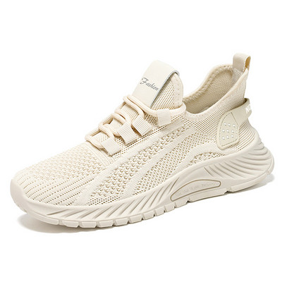 Γυναικεία παπούτσια Sbeaker Φθινόπωρο Νέα μόδα Casual Sports Single Shoe Trend Flying Weaving Παπούτσια για τρέξιμο με μαλακές σόλες για άνεση